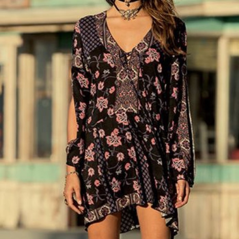 Anna Sui O’Neill Boho Floral Dottie Dress